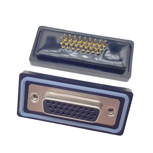 D-SUB-26P母頭180度高密度防水車針連接器 D-SUB-26P母頭180度高密度防水車針連接器