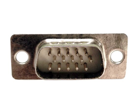 DBH 15P 公頭 傳統焊線式 白膠連接器 DBH 15P 公頭 傳統焊線式 白膠連接器