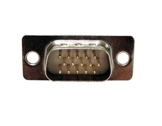 DBH 15P 公頭 傳統焊線式 車針 白膠連接器 DBH 15P 公頭 傳統焊線式 車針 白膠連接器