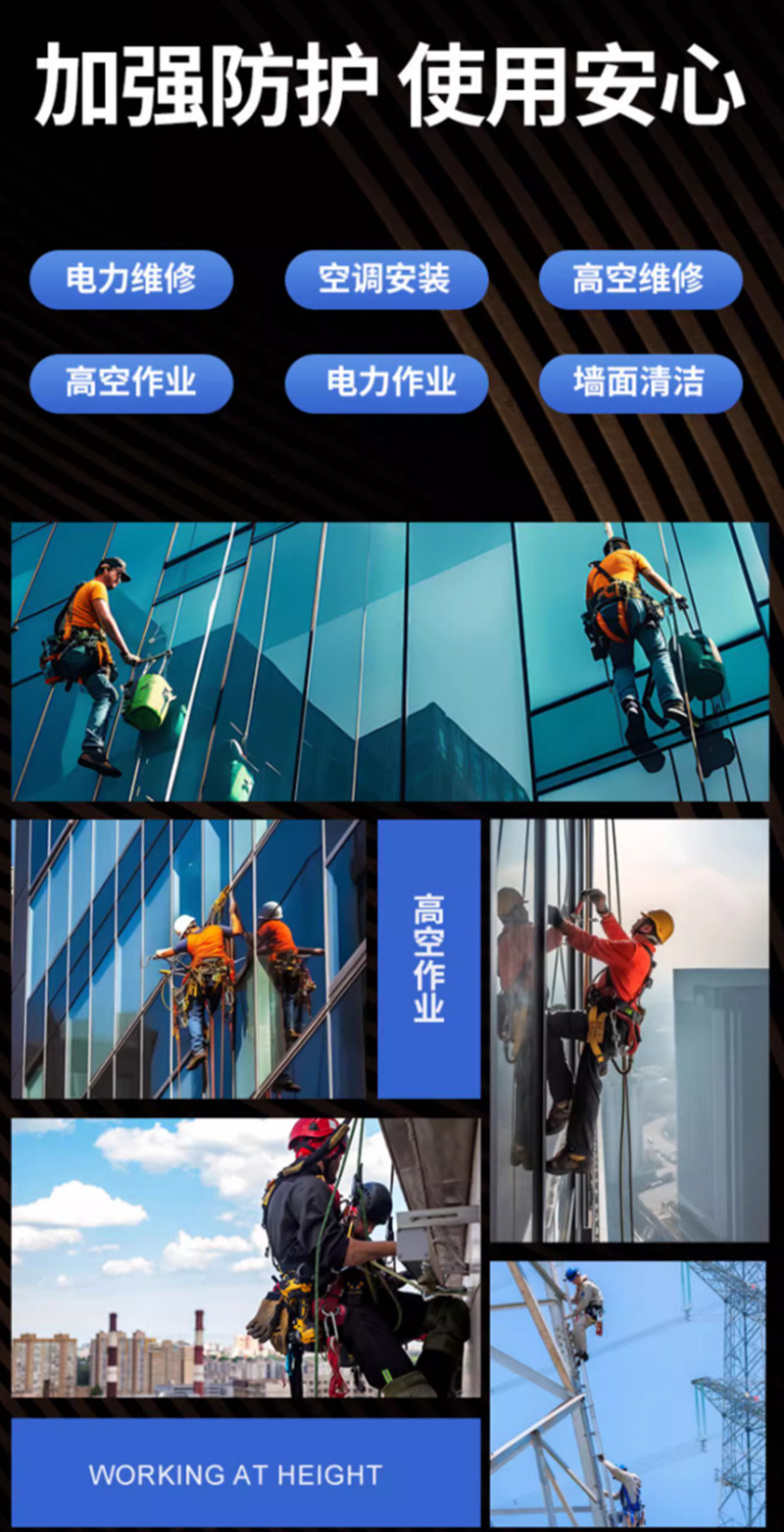 高處作業(yè)人員佩戴了人體防墜器